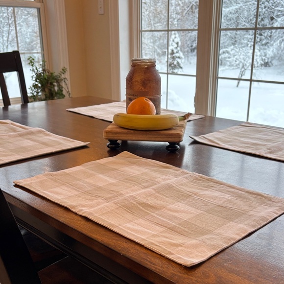 Honeybloom Other - Classic Tan Checkered Placemats~8